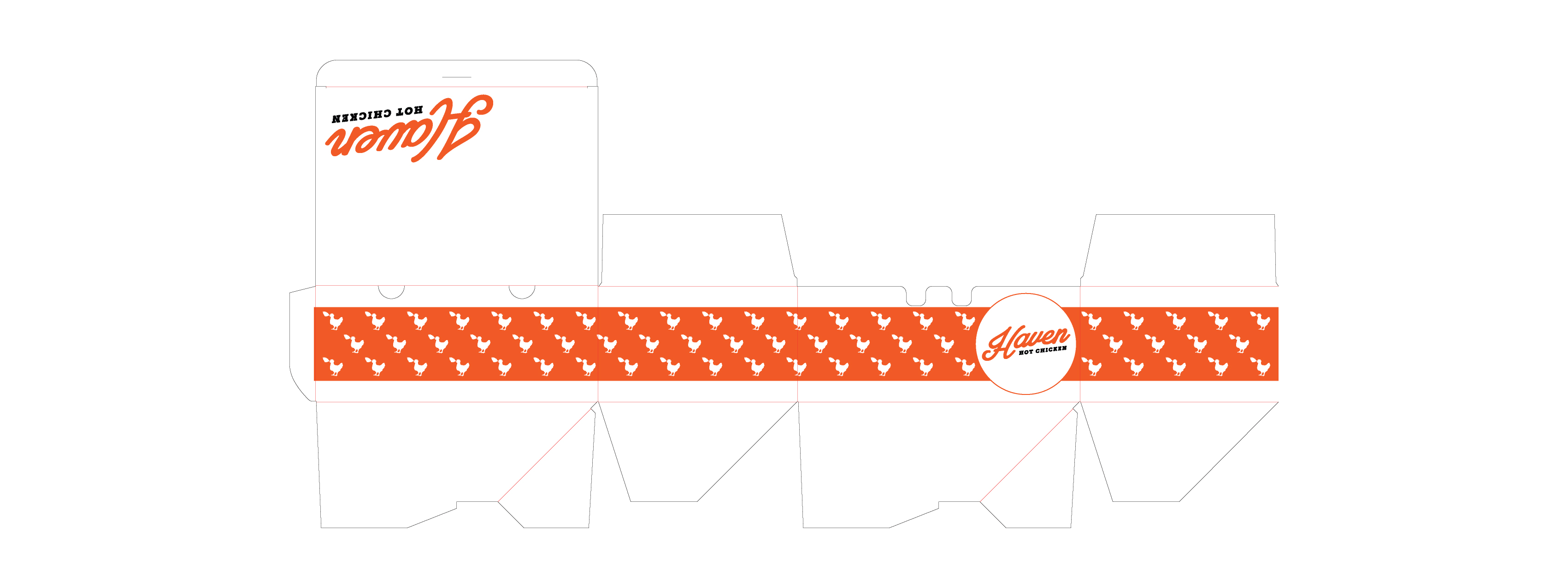 The script wordmark in lockups, roundels, and the chicken icon. The "constant" layer of the system.