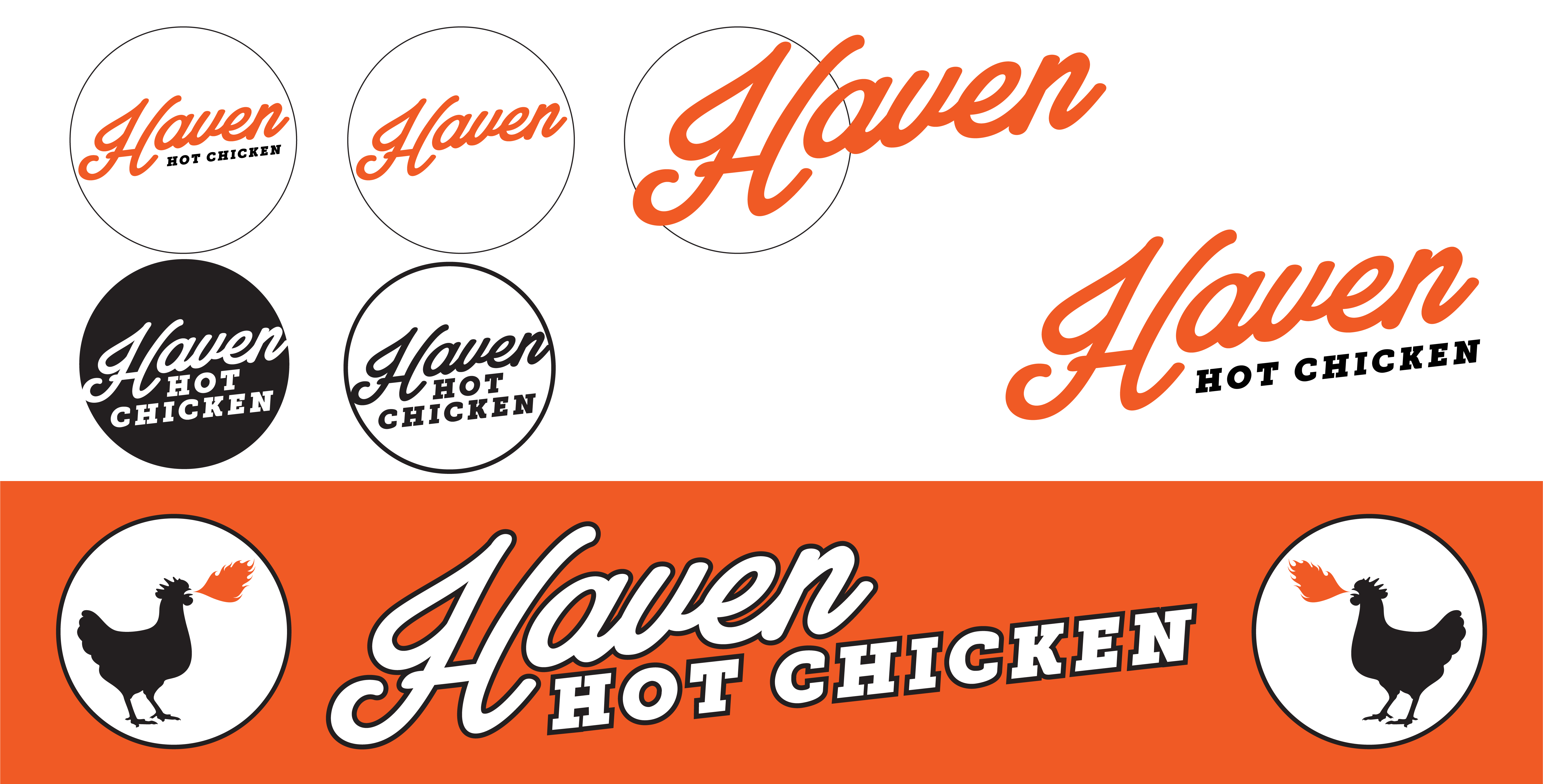 Eight wordmark-on-pattern variants, showing the kit being stress-tested in different color and weight combinations.